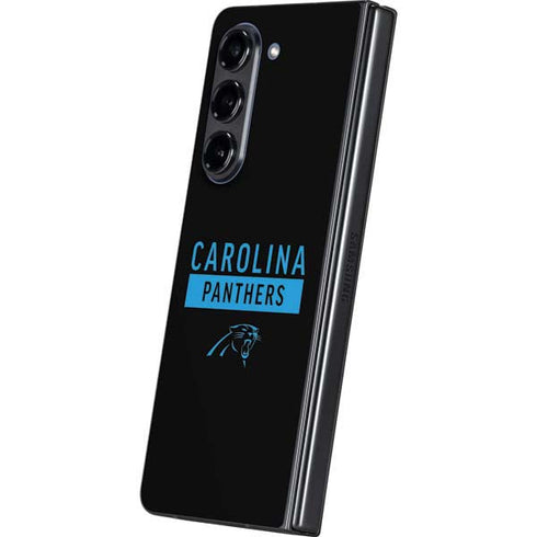 NFL Carolina Panthers Black Performance Series Galaxy Z Fold5 5G Skin